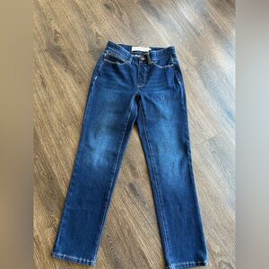 Soft Surroundings Dark Blue Straight Leg Jeans